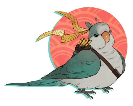 Попугай арты