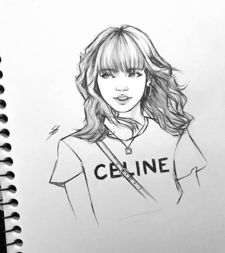 Блэк пинк карандашом