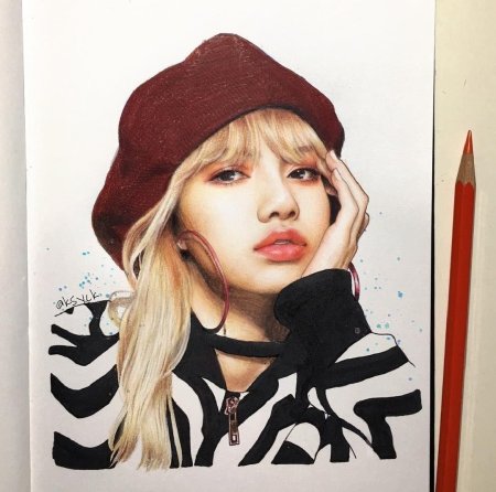 Блэк пинк лиса портрет