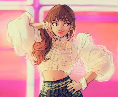 Лиса блэк пинк рисунок