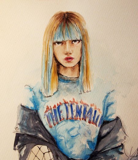 Блэк пинк лиса портрет