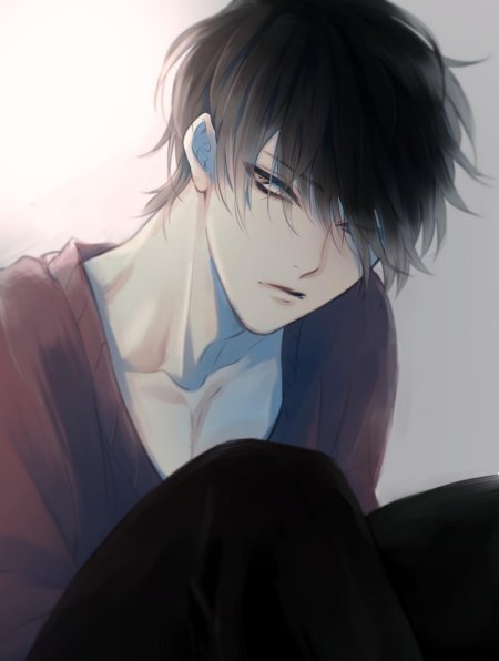 Аниме кун альфа чёрноволосый