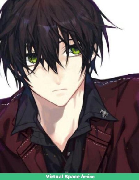 Аниме зеленоглазый шатен