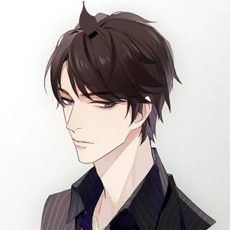 Аниме парень с черными волосами