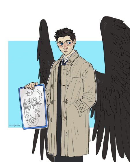 Кастиэль ангел сверхъестественное аниме