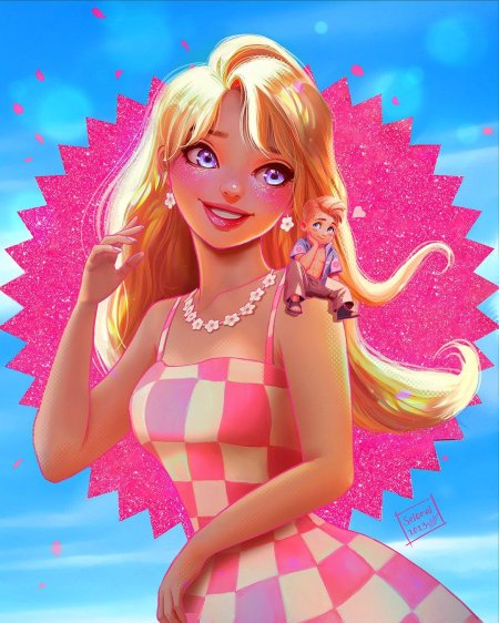 Барби фан арт