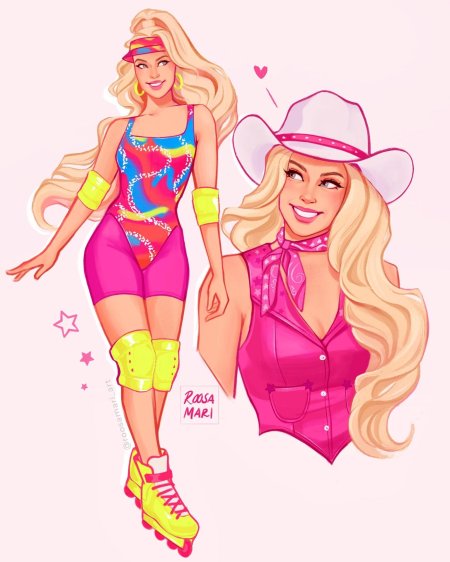 Барби иллюстрации