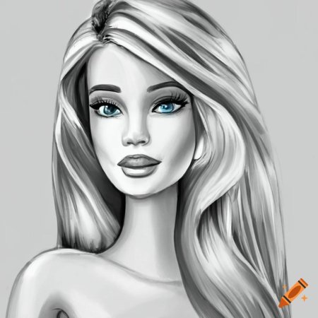 Девушка скетч