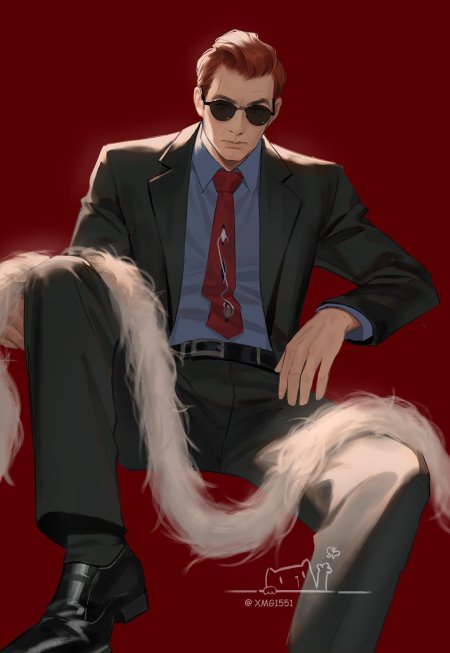 Кроули благие знамения арт