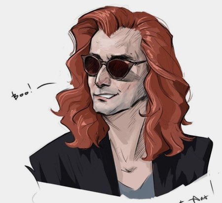 Кроули благие знамения арт