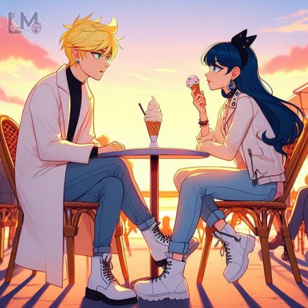 Маринетт и адриан арт