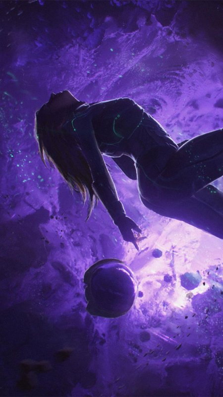 Девушка космос арт