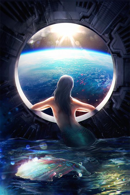 Девушка космос