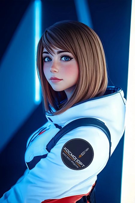 Девушка космонавт