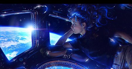 Космическая девушка