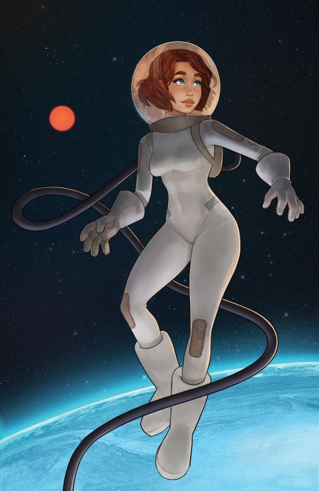 Девушка космонавт