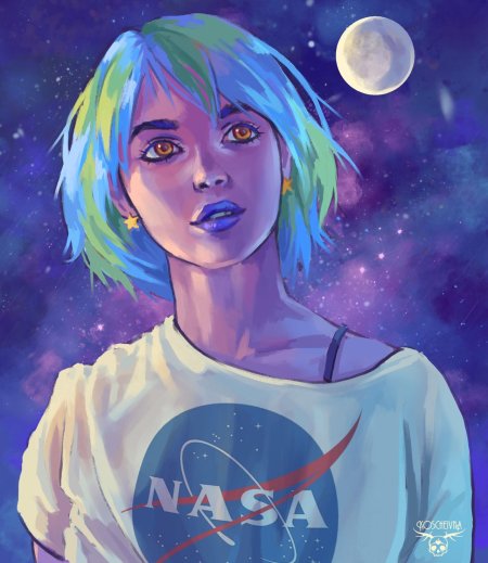 Космическая девушка