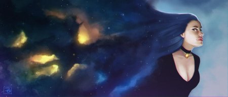 Космос девушка