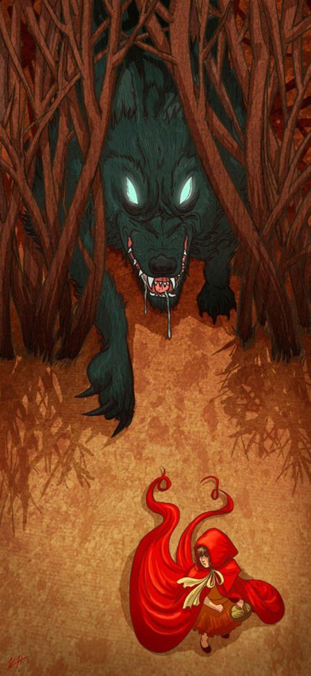 Иллюстрации красная шапочка