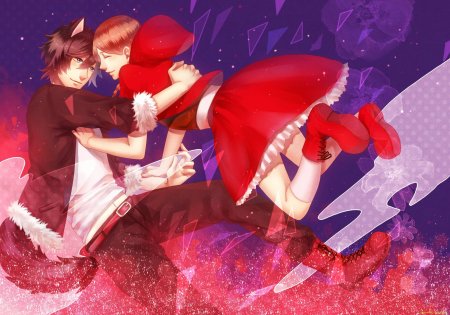 Аниме красная шапочка парень