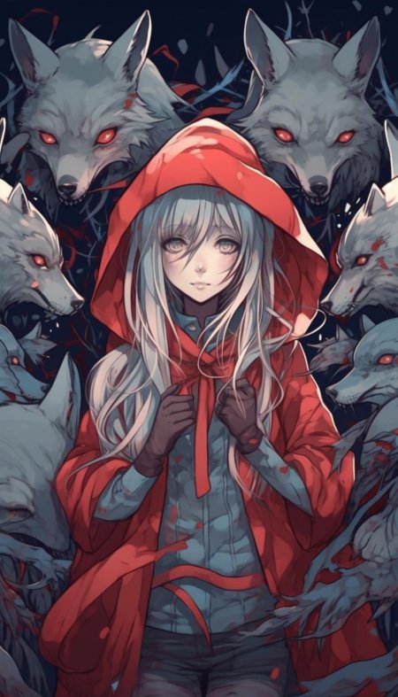 Аниме красная шапочка