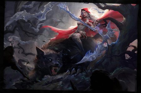 Красная шапочка и оборотень арт