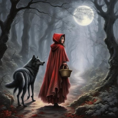 Красная шапочка тима бертона