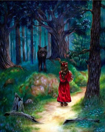 Иллюстрации к красной шапочке