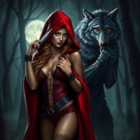 Серый волк и красная шапочка