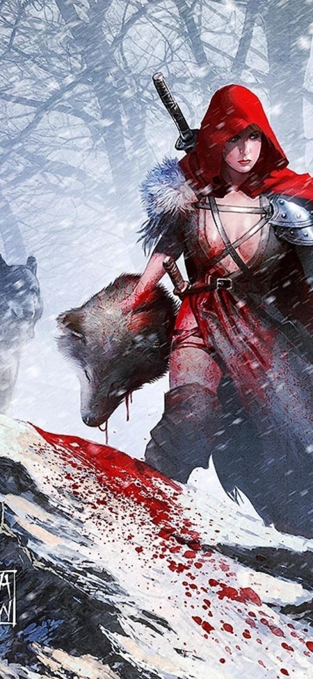 Красная шапочка воительница