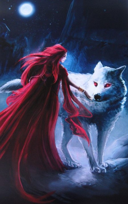 Волк и девушка