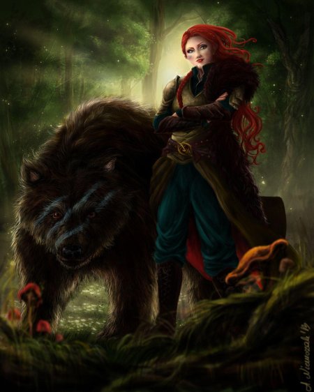 Эльфийка и оборотень