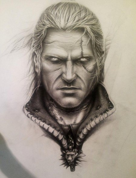 Ведьмак геральт рисунок