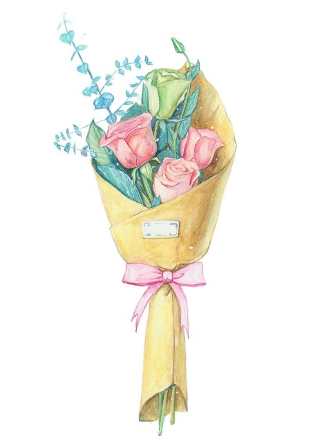 Букет цветов рисунки