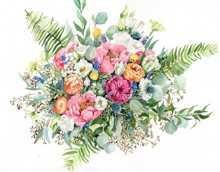 Акварельные цветы