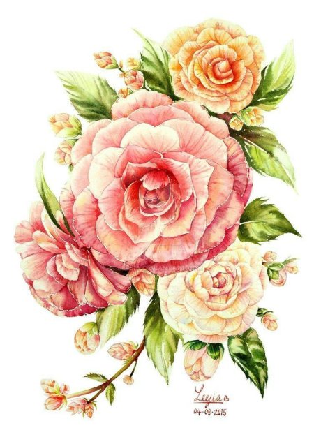 Цветы для декупажа