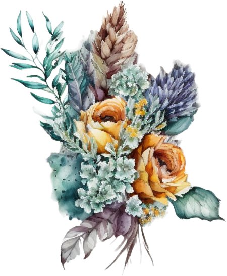 Цветок рисунок акварелью