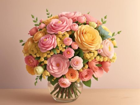 Букет пастельных тонов