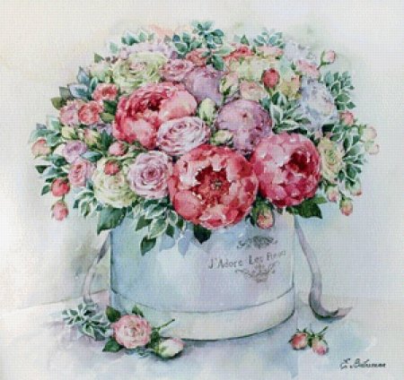 Елена вавилина цветы акварель