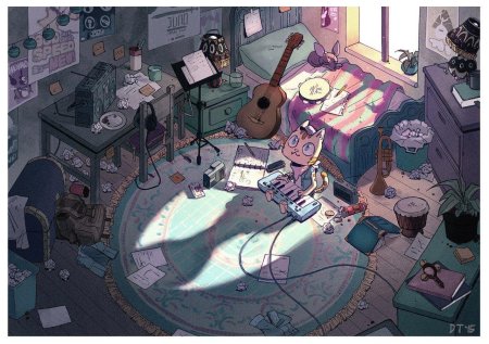 Творческий беспорядок в комнате