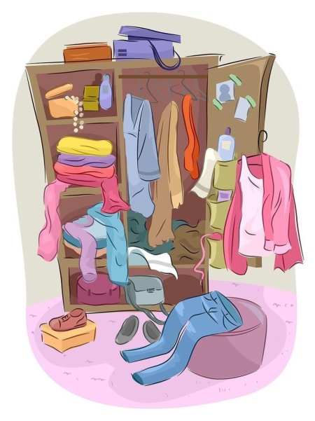 Мультяшный шкаф для одежды