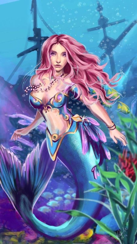Русалка красивая