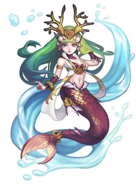 Аниме русалка