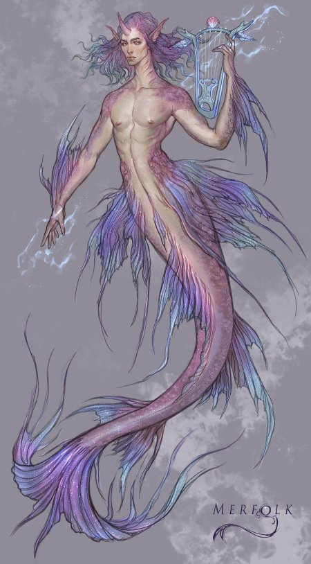 Тритон русалка мужского пола