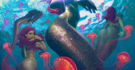 Девушка русалка арт