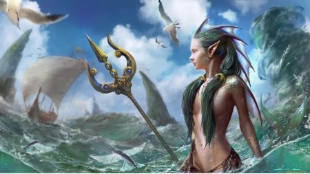 Морская нимфа океанида