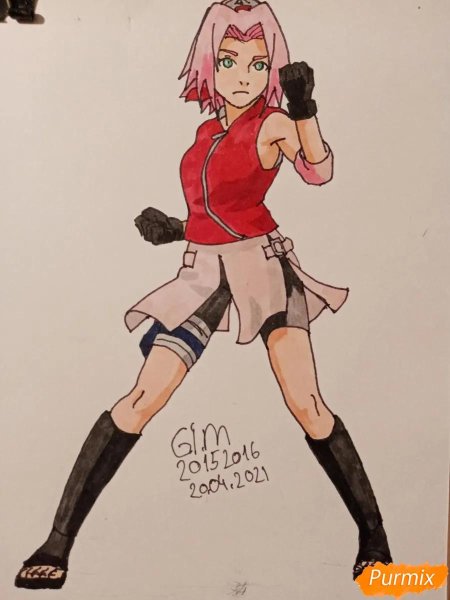 Сакура харуно скетч