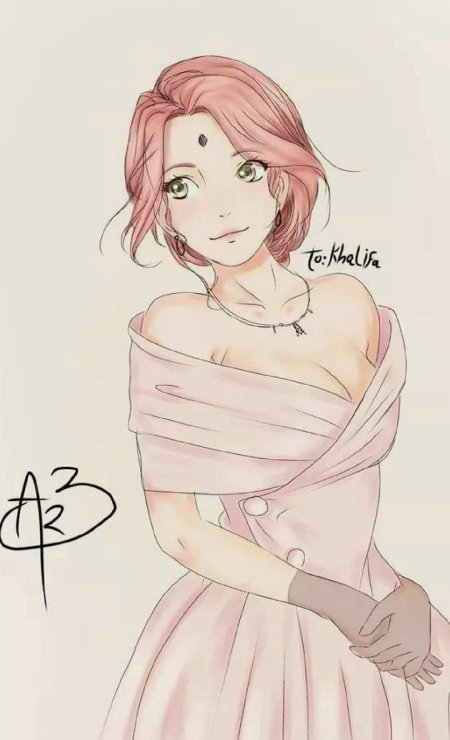 Сакура харуно арт современная