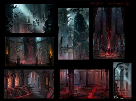 Готический интерьер фэнтези