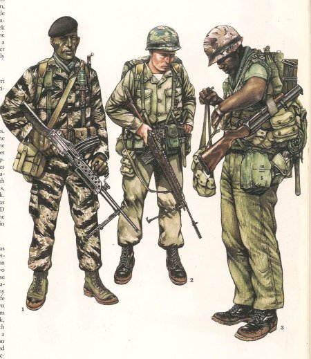 Экипировка солдат армии сша во вьетнаме